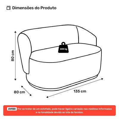 Kit 02 Poltronas E 01 Namoradeira Orgânica Mavi Bouclê Bege - Desk Design