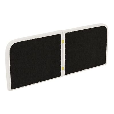 Cabeceira Painel Orgânico Cama Box Casal Padrão Aira 140cm Dobrável Bouclé Off White - Desk Design