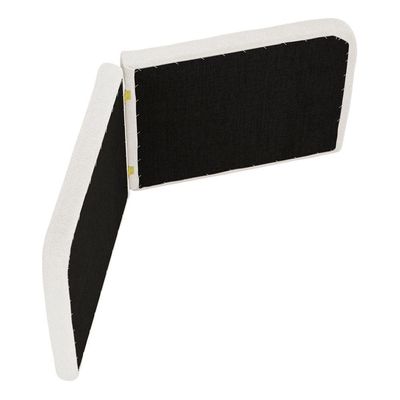 Cabeceira Painel Orgânico Cama Box Casal Padrão Aira 140cm Dobrável Bouclé Off White - Desk Design