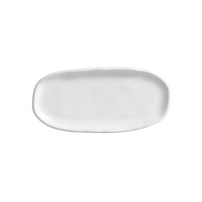 Conjunto de Travessas Ovais Pequenas Porto Brasil Orgânico New White 23x11cm - 4 Peças