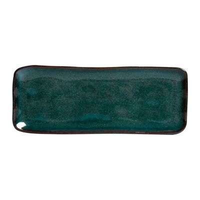 Conjunto de Travessas Retangulares Médias Porto Brasil Orgânico Oceano 33x13cm - 4 peças