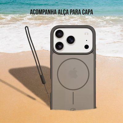 Capa case capinha para Samsung Galaxy A17 - Magsafe Wave Fumê - Preta - Gshield
