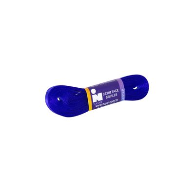 Fita de Cetim Nº01 7mm Peça com 10m Azul Royal UNICA