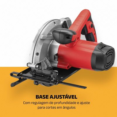 Serra Circular Mondial Vermelho 1500W FSC-04 220V