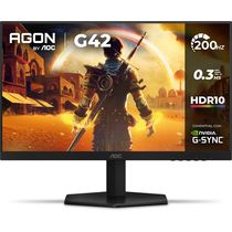 Monitor Gamer 24 AOC AGON 24G42HE/57 Full HD 200Hz 0,3ms NVIDIA G-Sync Preto