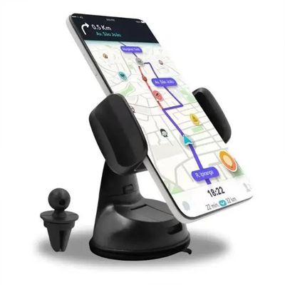 Suporte Para Celular Carro 360 Graus Com Ventosa Silicone E Base Giratória