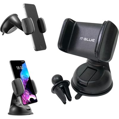 Suporte Para Celular Carro 360 Graus Com Ventosa Silicone E Base Giratória