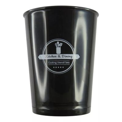 Kit Utensílios Cozinha 12 Peças com Suporte em Cilindro e Silicone Resistente 230C