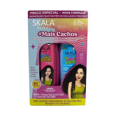Kit Skala Mais Cachos Cremes + Shampoo + Condicionador