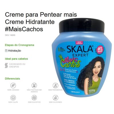 Kit Skala Mais Cachos Cremes + Shampoo + Condicionador