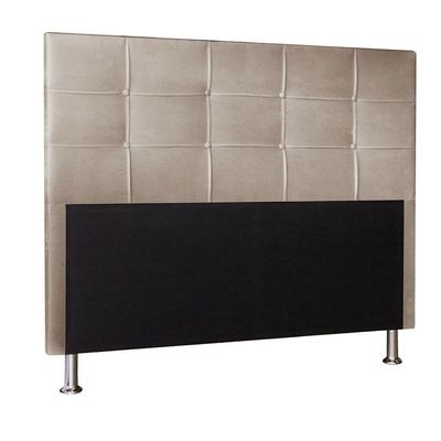 Kit Cabeceira E Calçadeira Baú King 1,95m Roma Suede - Pallazio Cor Preto