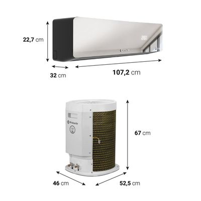 Ar-Condicionado Prime Air Split Inverter 24000BTUs 24QG 220V