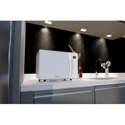 Micro-ondas Philco 28L Branco Pintura Limpa Fácil PMO30B 127V