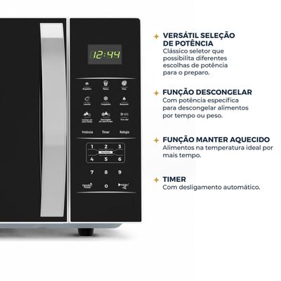 Micro-ondas Britânia 33L Pintura Limpa Fácil BMO38 127V