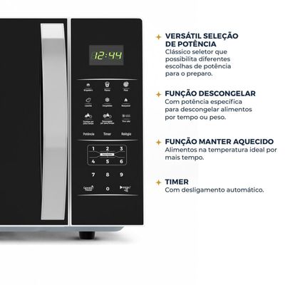 Micro-ondas Britânia 33L Pintura Limpa Fácil BMO38 127V
