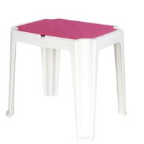 Mesa Infantil Tramontina para Atividades Plástico Resistente Compartimento Organizador Rosa