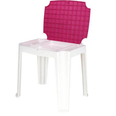 Mesa Infantil Tramontina para Atividades Plástico Resistente Compartimento Organizador Rosa
