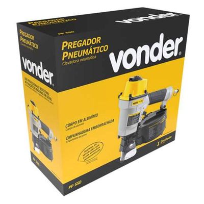 Pregador Pneumático Vonder em Alumínio Profissional Industrial PP 550