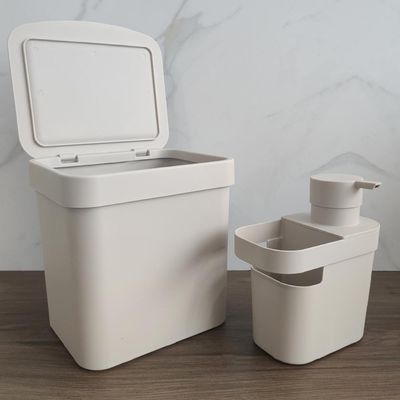 Lixeira Pia 4,7L com Dispenser Detergente