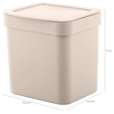 Lixeira Trium Compacta 2,5L com Tampa