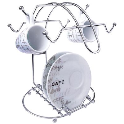 Suporte Porta Xícaras e Pires Café Chá Armário