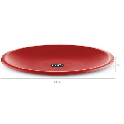 Jogo De 6 Pratos Rasos Redondos 26cm Plástico UZ