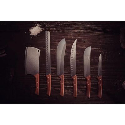 Faca para Carne Tramontina Inox 10" Cabo Madeira