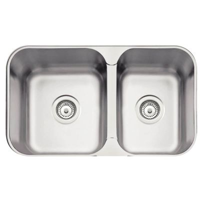 Cuba Dupla Tramontina Inox Escovado 16L + 12L