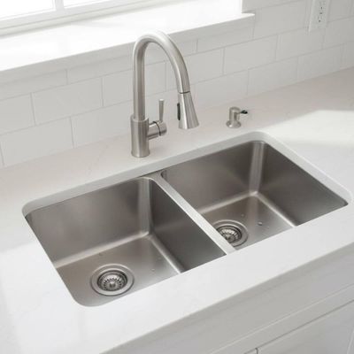 Cuba Dupla Tramontina Inox Escovado 77x45cm 17L