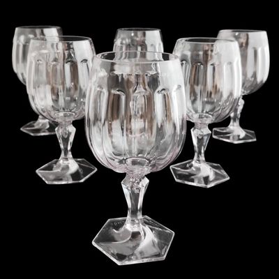 Conjunto 6 Taças Plástico 350ml Água Suco UZ