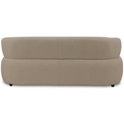 Sofá 3 Lugares Orgânico Para Sala Living 198cm Florea M05 Bouclê Bege - Lyam Decor