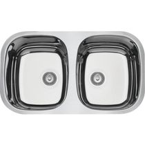 Cuba de embutir Tramontina Isis 2C 34 BL em aço inox alto brilho 72x40 cm