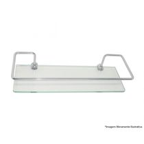 Porta Shampoo Hidrolar Vidro Reto 30X10Cm