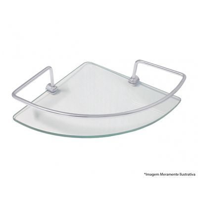 Porta Shampoo Hidrolar Vidro Canto 20Cm
