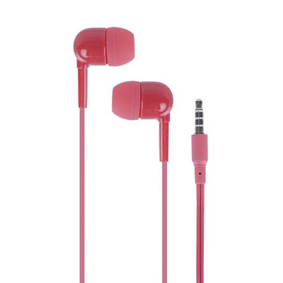 Fone de Ouvido com Fio e Estojo Conector P2 - Vermelha