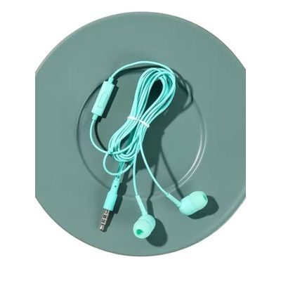 Fone de Ouvido com Fio e Estojo Conector P2 - Verde