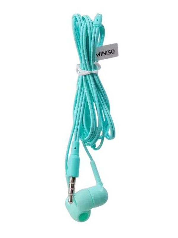 Fone de Ouvido com Fio e Estojo Conector P2 - Verde