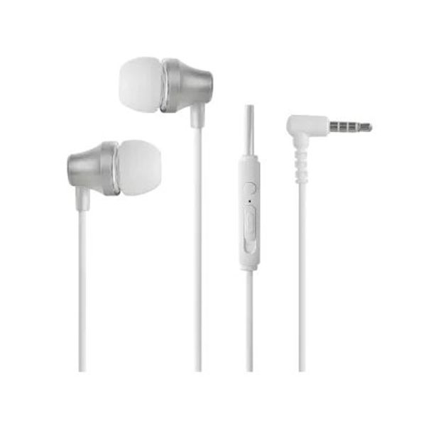 Fone de Ouvido com Fio e Estojo Conector P2 - Branca