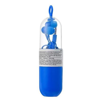 Fone de Ouvido com Fio e Estojo Conector P2 - Azul