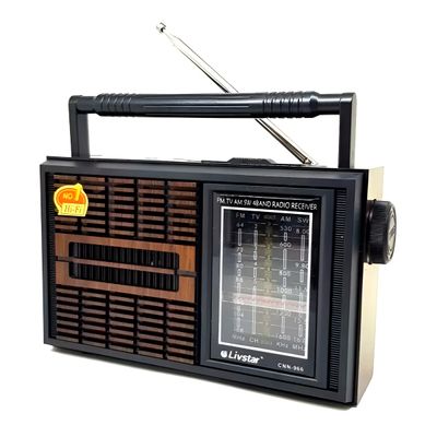 Rádio Vintage Portátil AM/FM/TV/SW com Alto-Falante HI-FI e Fone de Ouvido – Bivolt SW