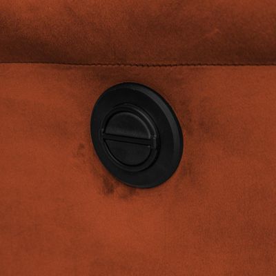 Poltrona do Papai Reclinável Massageadora Elétrica Simon F05 Veludo Terracota - Lyam Decor