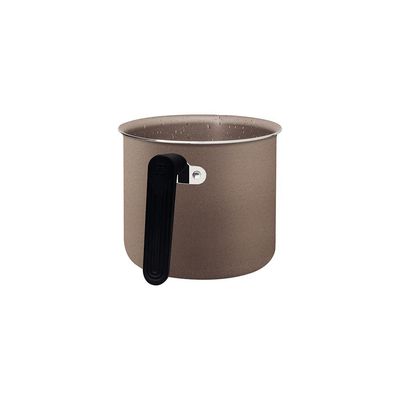 Fervedor Tramontina Milazzo 14cm Alumínio Antiaderente Starflon Max Soft-touch Amêndoa