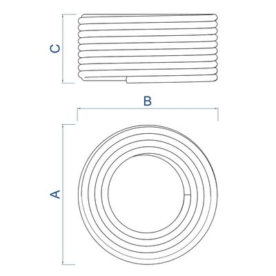 Mangueira Tramontina Super Flex de 1/2" com Engates - 15m
