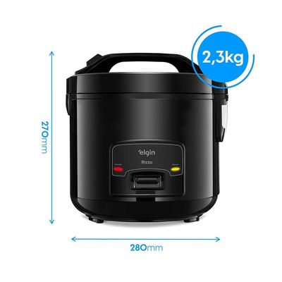 Panela Elétrica de Arroz Elgin Rizzo PAR40 5 Xícaras Preto / 110