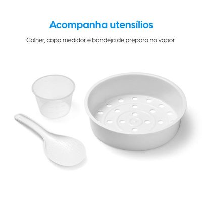 Panela Elétrica de Arroz Elgin Rizzo PAR40 5 Xícaras Preto / 110