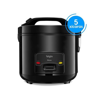 Panela Elétrica de Arroz Elgin Rizzo PAR40 5 Xícaras Preto / 220