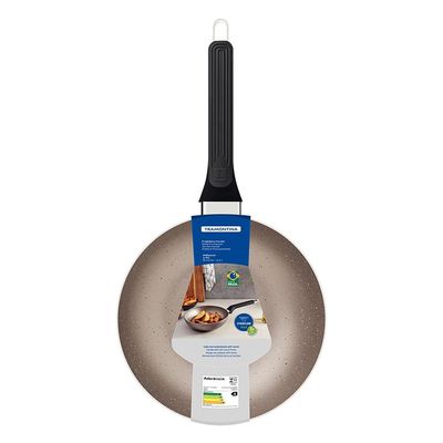 Frigideira Funda Tramontina Milazzo 24cm Alumínio Antiaderente Starflon Max Soft-touch Amêndoa