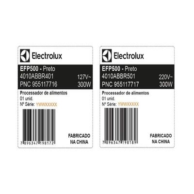 Processador de Alimentos Electrolux Efficient 3 em 1 Preto / 110
