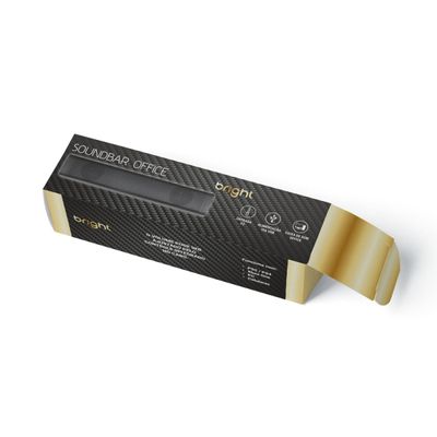 Caixa de Som Bright Soundbar Office CX005 6W Estéreo Conexão P2 USB Preta