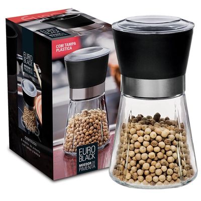 Moedor de Pimenta em Vidro Euro Home
